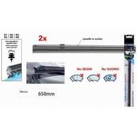 Maxtech - Trade Shop - ersatzgummi für schwarzes wischerblatt 65 cm stahllamello TER-REL004 - von MAXTECH