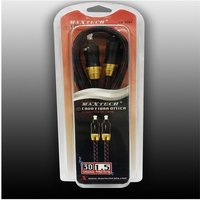 Trade Shop - 1,5 mt glasfaserkabel vergoldeter stecker digital audio FO-RT01 Maxtech von MAXTECH