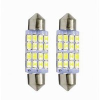 Maxtech - Trade Shop - positionslampen 12V 16LED 39MM ultra helle lampen SV8.5-3528 - von MAXTECH