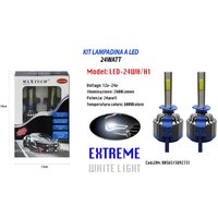 Trade Shop - LED-Autolampen H1 24W 12V 24V Paar Ersatzlampen Maxtech LED-24WH/H1 - von MAXTECH