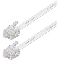 Maxtech - Trade Shop - RJ11-Telefonverlängerungskabel, 5 m Telefonanschluss-Modem RJ11 – 5,0 m - von MAXTECH