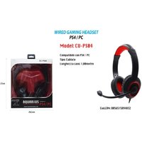 Trade Shop - gaming headset mit kabelgebundenem aquarius mikrofon kompatibel für PS4 / pc Maxtech CU-PS04 - von MAXTECH