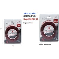 Maxtech - Trade Shop - superstarkes rotes doppelseitiges klebeband 10MT befestigung von MAXTECH