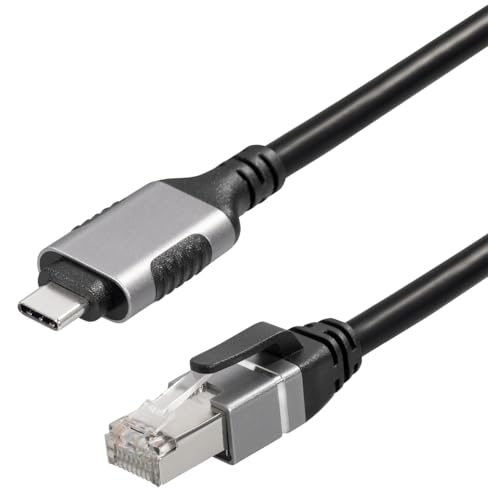 MAXTRACK USB C LAN Adapter – C541-5L, LAN Adapter USB-C auf RJ45, USB Ethernet Adapter 1 Gbit/s, Kompatibel mit MacBook, Notebooks, mobilen Geräten, Metalloptik, Portable & Schlank, Plug & Play von MAXTRACK