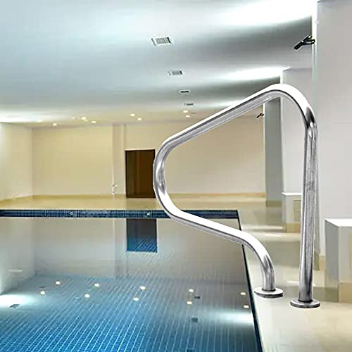 Pool-Handläufe, einfach zu montierender Handlauf, Pool-Sicherheitshandläufe, Haltegriff, Schwimmbad-Treppengeländer aus Edelstahl 304, einfach zu installieren für den Einstieg in den Pool (Dicke 1,2 von MAXWXB