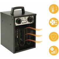 Heizlüfter 2000 w - 95m² - 23x24x28 cm - Mobiler Konvektor - Werkstattheizung - Elektrischer Heizkörper - Heizgerät Elektrisch - Werkstattofen von MAXXHOME