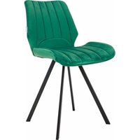 Maxxhome - Esszimmerstuhl aus Stoff - 2er Set - Küchenstühle - Esszimmermöbel - 47x55x82 cm - Grün - green von MAXXHOME