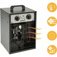 Heizlüfter 3300 w - 140m² - 26x27x40 cm - Mobiler Konvektor - Werkstattheizung - Elektrischer Heizkörper - Heizgerät Elektrisch - Werkstattofen von MAXXHOME