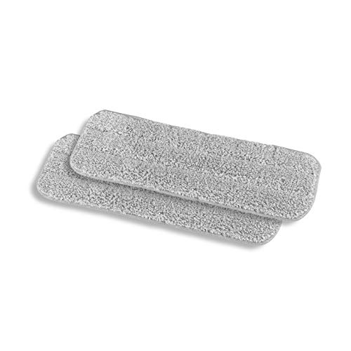 MAXXMEE Ersatz-Mopp 2er-Set Wischsystem Flat-Mopp, Langlebige und leistungsstarke Mikrofasern | Waschbar bis 40°C [2 x Mikrofasertücher] von MAXXMEE