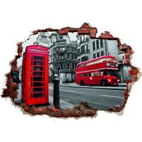 MAXXMEE Wandtattoo 3D London 70x100cm mehrfarbig von MAXXMEE