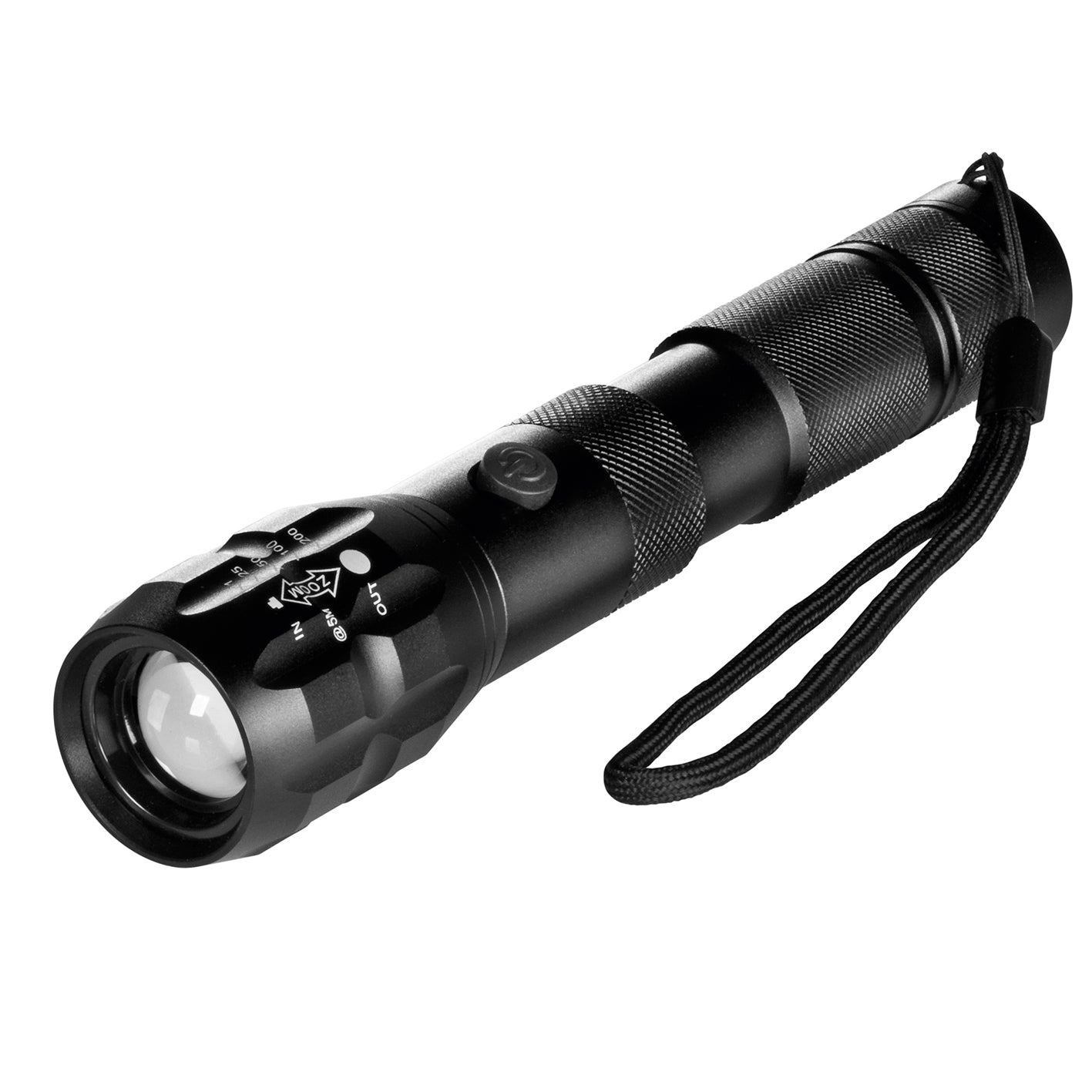 Power-Taschenlampe 3,7V schwarz 1800mAh von MAXXMEE