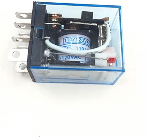 Ein-/Ausschalter, Relais LY2NJ HH62P HHC68A-2Z Mikroelektromagnetisches elektronisches Relais LED-Lampe 10 A Spule 8 Pin DPDT DC12 V 24 V AC 110 V 220 V (Größe : DC 12 V) (Größe: A von MAYABI