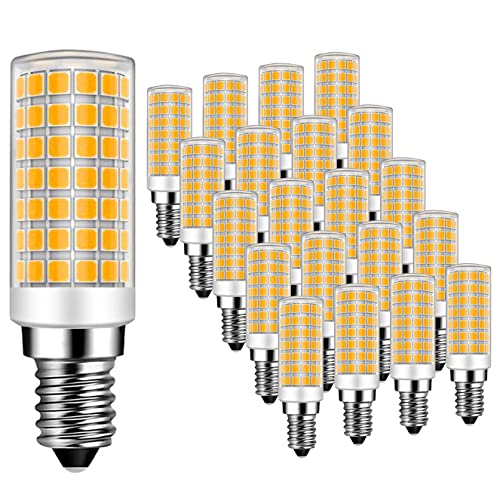 E14 9W Energiesparlampe 9W Ersetzt 75W, 750 Lumen, Warmweiß 3000K, Leuchtmittel E14 9W Ideal für Kronleuchte Wandlampe Tischlampe Nicht-dimmbar 20er Pack - MAYCOLOR von MAYCOLOR