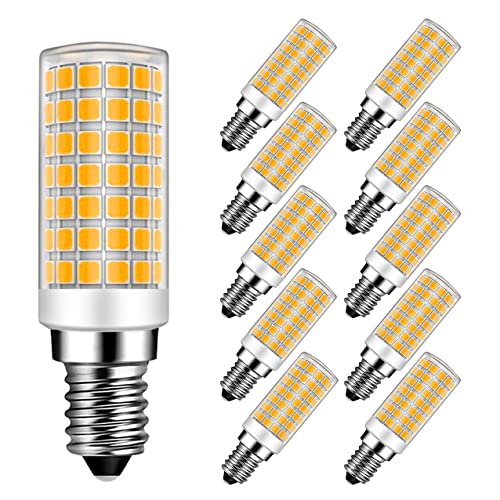 E14 9W Energiesparlampe 9W Ersetzt 75W, 750 Lumen, Warmweiß 3000K, Leuchtmittel E14 9W Ideal für Kronleuchte Wandlampe Tischlampe Nicht-dimmbar 10er Pack - MAYCOLOR von MAYCOLOR