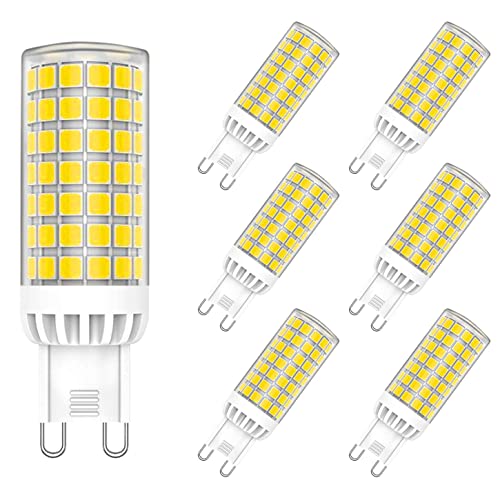 MAYCOLOR G9 9W LED Glühbirnen Ersetzt 75W, 750 Lumen, Kaltweiß 6000K, G9 Maiskolben Led Lampe für Innenbeleuchtung Wandleuchte Kronleuchter Deckenleuchte Nicht Dimmbar 6er Pack MAYCOLOR G9 9W LED Glühbirnen Ersetzt 75W, 750 Lumen, Kaltweiß 6000K, G9 Maiskolben Led Lampe für Innenbeleuchtung Wandleuchte Kronleuchter Deckenleuchte Nicht Dimmbar 6er Pack von MAYCOLOR