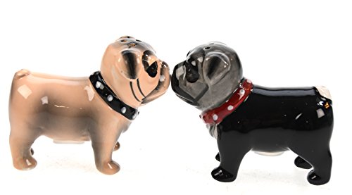 Salz- und Pfefferstreuer Mops Magnete küssend Pugs von MAYER CHESS
