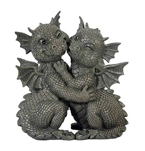 Süsser Gartendrache Liebespaar küsst sich Drache Figur Gartenfigur Liebe Süsser Gartendrache Liebespaar küsst sich Drache Figur Gartenfigur Liebe von MAYER CHESS