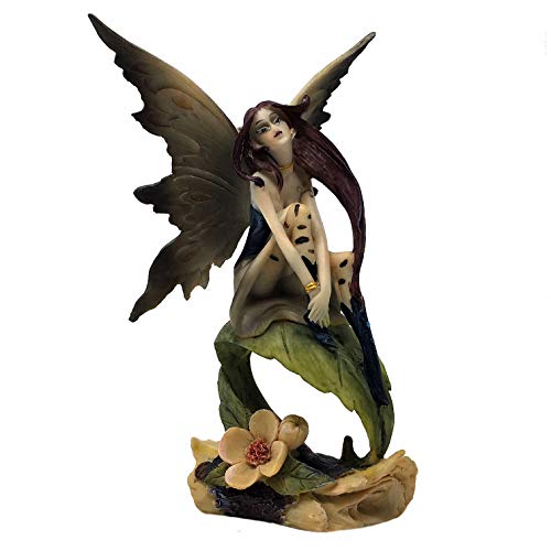 Unbekannt Figur Waldelfe sitzt auf Blatt - Elfe, Fee, Fairy von MAYER CHESS