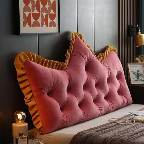 MAYFABD Rückenkissen Lesekissen Kopfteil Kissen Weiches Prinzessin Stil Krone Rückenkissen Zum Sitzen Im Bett Langes Kissen Fürs Bett Lesekissen Bett Kissen Rückenlehne,G,150x60cm MAYFABD Rückenkissen Lesekissen Kopfteil Kissen Weiches Prinzessin Stil Krone Rückenkissen Zum Sitzen Im Bett Langes Kissen Fürs Bett Lesekissen Bett Kissen Rückenlehne,G,150x60cm von MAYFABD