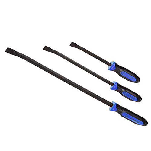 Mayhew Tools 14071BL Dominator Pro 3-teiliges Hebelbügel-Set, 30,5 cm, 43,2 cm und 63,5 cm gebogene Hebelstangen, blau von Mayhew
