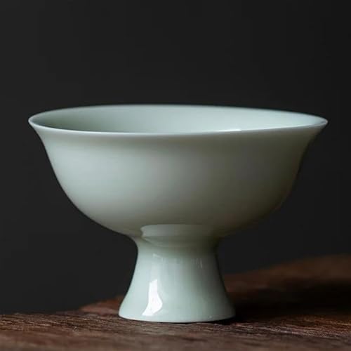 Teeservice Für Erwachsene 2 Teil/satz 55 Ml Haushalt Kung Fu Teegeschirr Hutian Ofen Misty Blau Stem Tasse Seladon Kleine Tee Kann Gracked Glasur Master Teekanne(B) von MAYINGLON