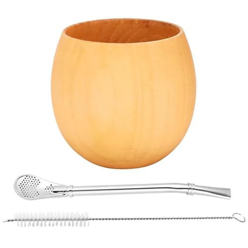 Teeservice Für Erwachsene 200 Ml Handgemachte Natürliche Holz Kaffee Wasser Mate Tasse Mit Löffel Stroh Bombilla Pinsel Yerba Kürbis Tee-Set Teekanne Teeservice Für Erwachsene 200 Ml Handgemachte Natürliche Holz Kaffee Wasser Mate Tasse Mit Löffel Stroh Bombilla Pinsel Yerba Kürbis Tee-Set Teekanne von MAYINGLON