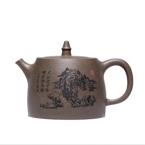 Teeservice Für Erwachsene 390 Ml Raw Erz Abschnitt Schlamm Retro Teekanne Hause Zisha Filter Wasserkocher Tee-Sets Liefert Yixing Hand Bemalt Lila Ton Teekannen Teekanne von MAYINGLON
