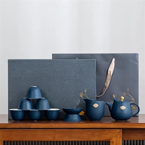 Teeservice Für Erwachsene 6 Teil/satz Keramik Tee Tasse Arabisch Espresso Kaffee Chinesische Kung Fu Klar Wasser Tassen Sets Japanische Service Geschenk Box(B) von MAYINGLON