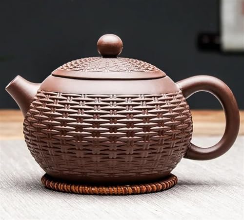 Teeservice Für Erwachsene Authentisches Trinkgeschirr-Teeset Aus Chinesischem Roherz Handgefertigte Teekanne Mit Großer Kapazität Lila Ton Xishi-Filter Schönheitskessel Teekanne(A) von MAYINGLON