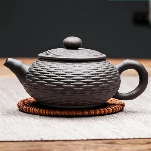 Teeservice Für Erwachsene Authentisches Trinkgeschirr-Teeset Aus Chinesischem Roherz Handgefertigte Teekanne Mit Großer Kapazität Lila Ton Xishi-Filter Schönheitskessel Teekanne(F) von MAYINGLON