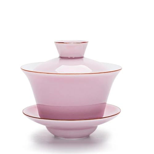 Teeservice Für Erwachsene China-Tassenschalen 140 Ml Guan-Kiln-Teeset Gaiwan-Porzellan-Teeschalen-Set Abgedeckte Schüssel Mit Deckel Tassen-Untertasse(C) von MAYINGLON