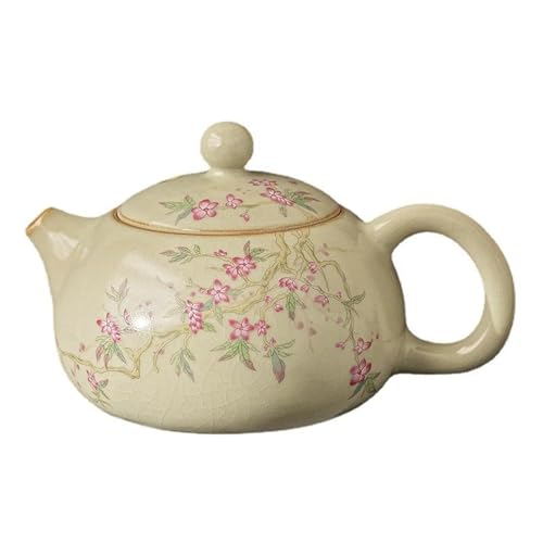 Teeservice Für Erwachsene Chinesische Wasserkocher Ru Ofen Keramik Offene Teekanne Pfirsichblüte Gelbe Teezeremonie Set Milch Oolong-Tee Typ Teekanne Teeservice Für Erwachsene Chinesische Wasserkocher Ru Ofen Keramik Offene Teekanne Pfirsichblüte Gelbe Teezeremonie Set Milch Oolong-Tee Typ Teekanne von MAYINGLON