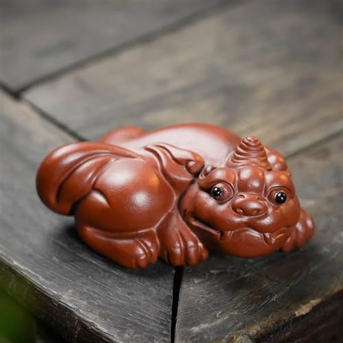 Teeservice Für Erwachsene Chinesische Yixing Lila Ton Tee Haustier Glück Glück Tier Statue Handgemachte Skulptur Handwerk Tee-Set Teekanne von MAYINGLON