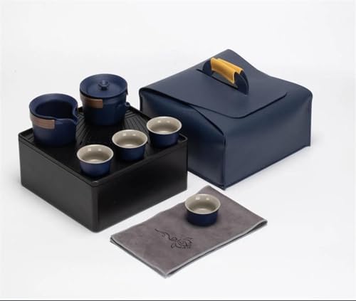 Teeservice Für Erwachsene Exquisites Tee Set Aus Chinesischem Porzellan Aufbewahrungsbox Tragbare Reise Außen Teekanne Teetasse Kung Fu Chinesisches(C) von MAYINGLON