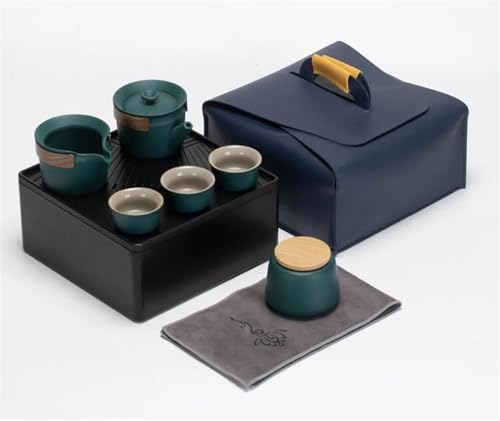 Teeservice Für Erwachsene Exquisites Tee Set Aus Chinesischem Porzellan Aufbewahrungsbox Tragbare Reise Außen Teekanne Teetasse Kung Fu Chinesisches(F) von MAYINGLON