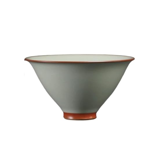Teeservice Für Erwachsene Handgefertigte Boutique-Teeschale Aus Azure-Glasur Chinesisches Tee-Set Zubehör Pu'er-Meister-Teetasse Traditionelle Ru-Ofen-Keramik-Teetasse Teekanne(E) von MAYINGLON