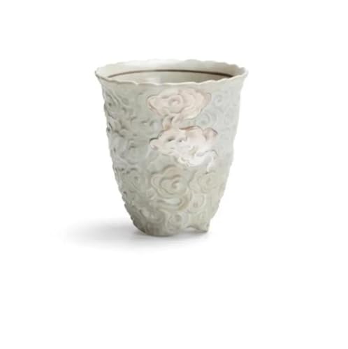 Teeservice Für Erwachsene Kung Fu Teeset Handwerk Japanische Pulver Yin Weiß Master Cup Handgeschnitzte Blume Teetasse 65ml Silberne Zeichnung Persönlicher Kaffeebecher von MAYINGLON