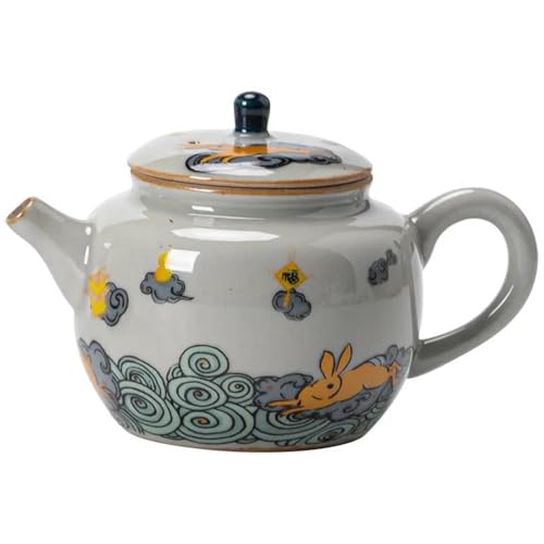 Teeservice Für Erwachsene Oolong-Tee Tie Guan Yin Jasmin Cartoon Teegeschirr Typ Lilie Deng Kaninchen Niedliche Keramik Wasserkocher Teekanne Teezeremonie Set Milch Teekanne von MAYINGLON