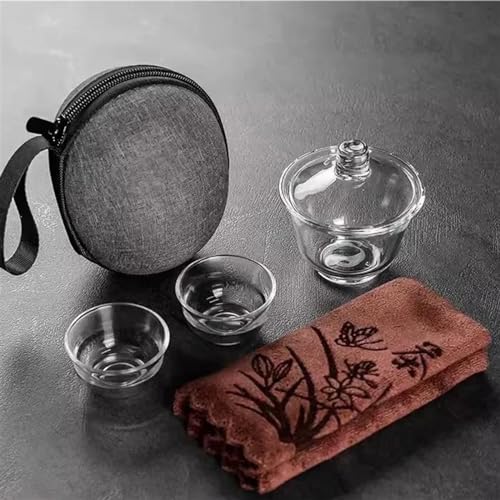 Teeservice Für Erwachsene Outdoor Set Aus Porzellan Chinesisch Mit Business Kungfu Handtuch Und Heim Tee Reiseschale Tragbar Für Tasche(I) von MAYINGLON