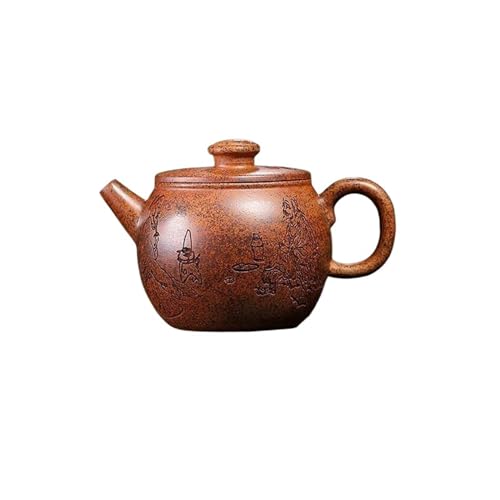 Teeservice Für Erwachsene Roher Erz Duan Schlammkessel Zisha Teeset Teegeschirr Chinesische Yixing Tradition Lila Ton Teekannen 250ml Handgefertigte Boot Teekanne Teekanne von MAYINGLON