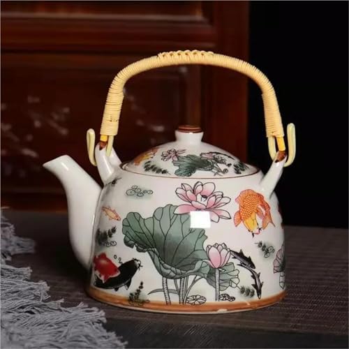Teeservice Für Erwachsene Teekanne Puer Tee Wasserkocher Tee-Set Und Kaffee Teegeschirr Teekannen Tasse Becher Große Kapazität Typ Hebebalken Topf 1000 Ml Teekanne(Type-H) von MAYINGLON