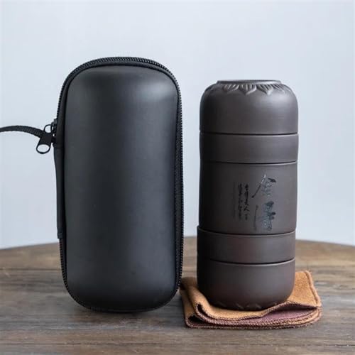 Teeservice Für Erwachsene Tragbarer All In One Beutel Für Den Außenbereich Chinesische Teekultur Kung Fu Teeset Reise Teebeutel(B) von MAYINGLON