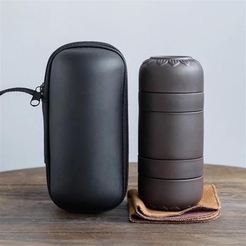 Teeservice Für Erwachsene Tragbarer All In One Beutel Für Den Außenbereich Chinesische Teekultur Kung Fu Teeset Reise Teebeutel(D) von MAYINGLON