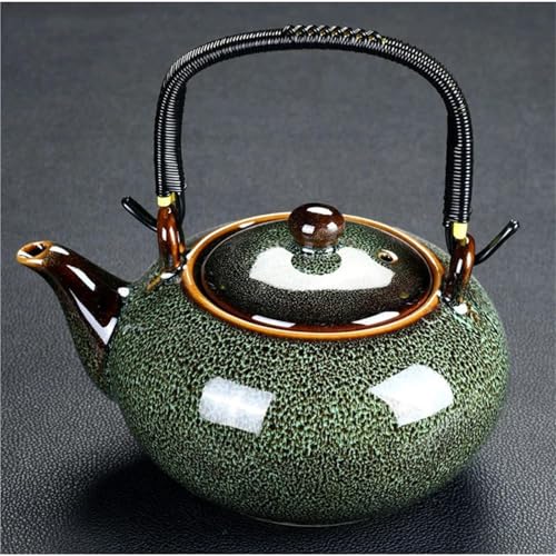 Teeservice Für Erwachsene Zubehör Ofen Ändern Teekanne Für Tee Brauen In Becher Schönheit Gesundheit Tee-Set 700ML Keramik Hause Griff Topf Zimmer(Type-E) von MAYINGLON