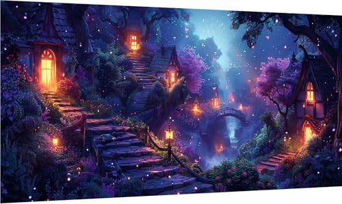 Diamond Painting Erwachsene Groß XXL HäUser, Diamant Painting Bilder Landschaft, 5D DIY Stickerei Cross Stickerei Bastelset Erwachsene, Full Drill Diamant Malerei für Deko Wohnzimmer 60x120cm 5-4033 Diamond Painting Erwachsene Groß XXL HäUser, Diamant Painting Bilder Landschaft, 5D DIY Stickerei Cross Stickerei Bastelset Erwachsene, Full Drill Diamant Malerei für Deko Wohnzimmer 60x120cm 5-4033 von MAYINGOU