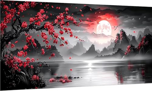 Diamond Painting Mond, 5D Diamond Painting Erwachsene Groß XXL Berg, DIY Stickerei Cross Stickerei Set, Diamant Malerei Bastelset Erwachsene, Mosaikherstellung, für Deko Wohnzimmer 40x80cm R-8567 Diamond Painting Mond, 5D Diamond Painting Erwachsene Groß XXL Berg, DIY Stickerei Cross Stickerei Set, Diamant Malerei Bastelset Erwachsene, Mosaikherstellung, für Deko Wohnzimmer 40x80cm R-8567 von MAYINGOU