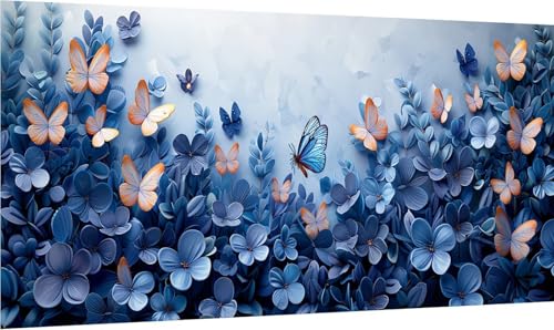 Diamond Painting Schmetterling, 5D Diamond Painting Erwachsene Groß XXL Blume, DIY Full Drill Stickerei Cross Stickerei Set, Diamant Malerei Bastelset Erwachsene, für Deko Wohnzimmer 80x160cm 3-5129 Diamond Painting Schmetterling, 5D Diamond Painting Erwachsene Groß XXL Blume, DIY Full Drill Stickerei Cross Stickerei Set, Diamant Malerei Bastelset Erwachsene, für Deko Wohnzimmer 80x160cm 3-5129 von MAYINGOU