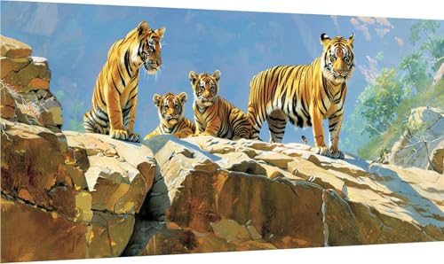 Diamond Painting Tiger, 5D Diamond Painting Erwachsene Groß XXL Tier, DIY Stickerei Cross Stickerei Set, Diamant Malerei Bastelset Erwachsene, Mosaikherstellung, für Deko Wohnzimmer 40x85cm 3-5382 Diamond Painting Tiger, 5D Diamond Painting Erwachsene Groß XXL Tier, DIY Stickerei Cross Stickerei Set, Diamant Malerei Bastelset Erwachsene, Mosaikherstellung, für Deko Wohnzimmer 40x85cm 3-5382 von MAYINGOU