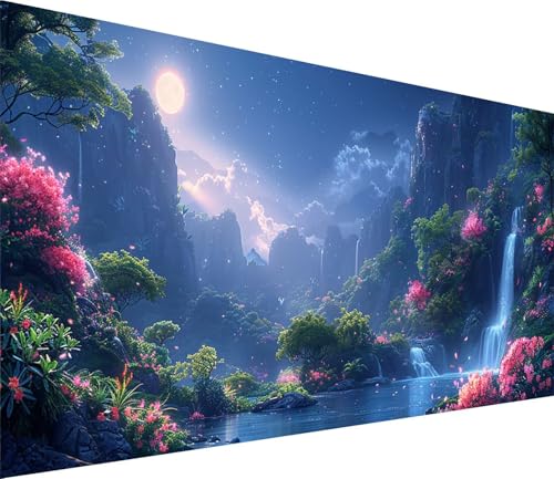 Diamond Painting XXL 100x200cm, Diamond Painting Erwachsene Berg, DIY Basteln Erwachsene Rivers, Full Diamant Kunst Malerei Stickerei Set, Painting für Deko Wohnzimmer und Wanddeko Geschenke W-2839 Diamond Painting XXL 100x200cm, Diamond Painting Erwachsene Berg, DIY Basteln Erwachsene Rivers, Full Diamant Kunst Malerei Stickerei Set, Painting für Deko Wohnzimmer und Wanddeko Geschenke W-2839 von MAYINGOU