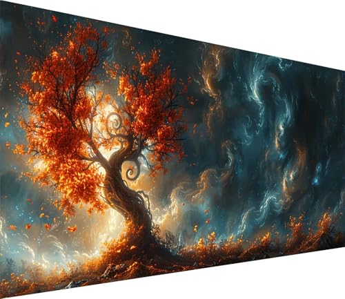 Diamond Painting XXL 100x300cm, Diamond Painting Erwachsene Baum, DIY Basteln Erwachsene Wolke, Full Diamant Kunst Malerei Stickerei Set, Painting für Deko Wohnzimmer und Wanddeko Geschenke 3-4041 von MAYINGOU